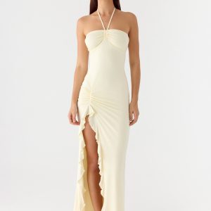 Right Hand Girl Maxi Dress - Lemon Yellow