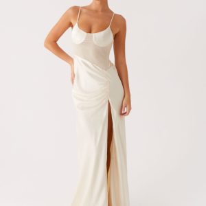 Rising Sun Maxi Dress - Off White