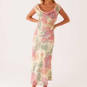 Role Model Maxi Dress - Yellow Peony
