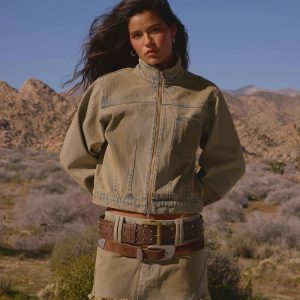 Roman Darts Jean Jacket - Vintage Tan Wash