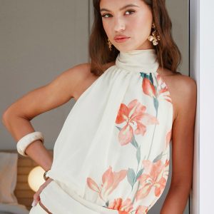 Romelia Halter Top - Siena Floral