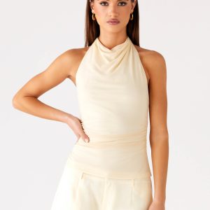 Rosana Halter Top - Butter