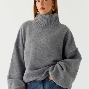 Roux Knit Sweater - Grey