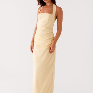 Rumour Has it Maxi Dress - Yellow