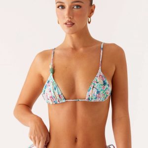 Ryland Bead Bikini Top - Santorini Floral