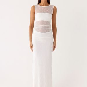Sabre Maxi Dress - White