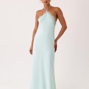 Samaria Halter Maxi Dress - Aqua