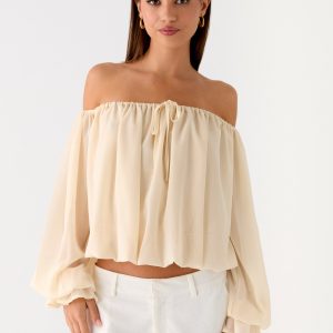Sandali Off Shoulder Top - Cream