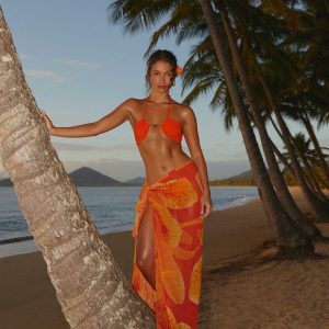 Sandy Shores Sarong - Serene Orange