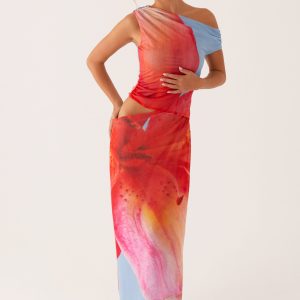 Santa Monica Maxi Dress - Blue Floral