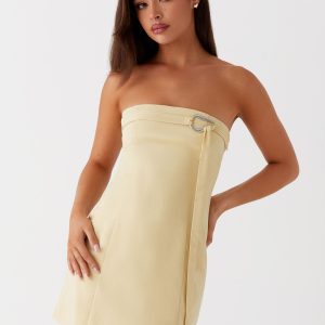 Saskia Mini Dress - Yellow