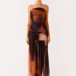 Savaya Maxi Dress - Black Gradient