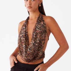 Sawyer Mesh Top - Leopard