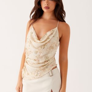 Seona Beaded Top - Ivory