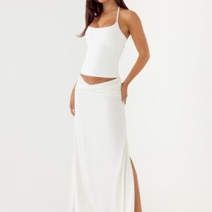 She Means It Maxi Skirt - Ivory