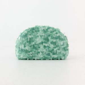 Shimmer Scene Clutch Bag - Turquoise