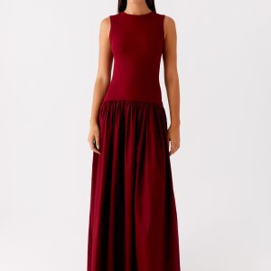Shivani Maxi Dress - Maroon