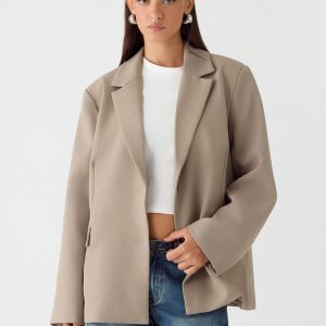 Sibel Blazer - Warm Grey