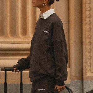 Signature Oversized Sweatshirt - Charcoal