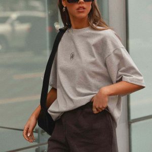 Signature Oversized Tee - Grey