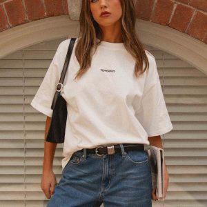Signature Oversized Tee - White