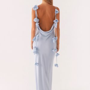 Simona Maxi Dress - Pastel Blue