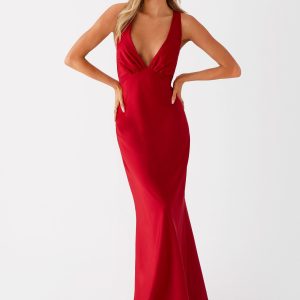 Slyvia Maxi Dress - Red