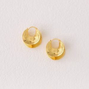 Sol Beam Earrings - Gold
