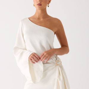 Statement Hour One Shoulder Top - Ivory