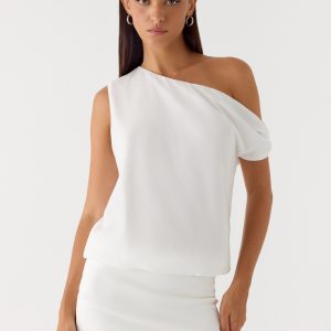 Stick Around Mini Dress - White