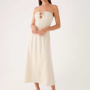 Sun Searching Midi Dress - Oatmeal