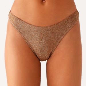 Sun Spell Bikini Bottom - Gold