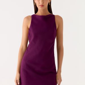 Sunkissed Siren Mini Dress - Plum