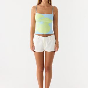 Sunray Skies Knit Top - Pale Blue