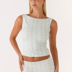 Suns Out Tank Top - Vintage Stripe