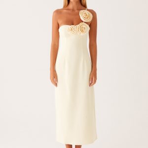 Sweetpea Midi Dress - Yellow