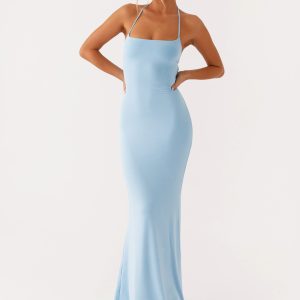 Talk About Us Maxi Dress - Blue