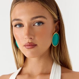 Tangerine Haze Earrings - Blue