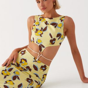 Taryn Cut Out Maxi Dress - Primrose