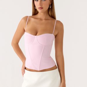 Tayana Corset Top - Pink