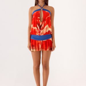 Telling You Mini Dress - Sunburnt Petal
