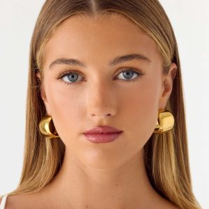 Tempo Hoop Earrings - Gold