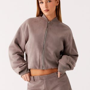 Thats Chill Bomber Jacket - Grey