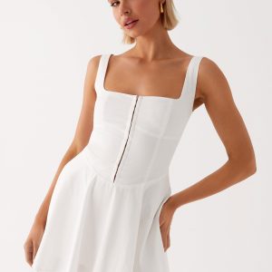 The Isle Mini Dress - White
