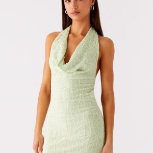 Thistle Mini Dress - Forest Sage