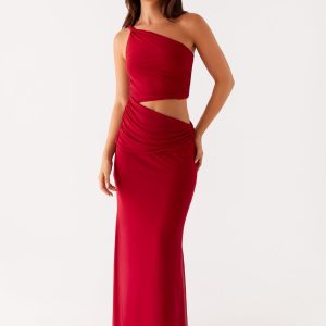 Three Wishes Maxi Dress - Raspberry