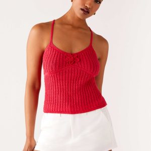 Tiare Crochet Top - Fuchsia