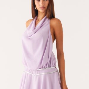 Time Will Tell Sequin Mini Dress - Lavender
