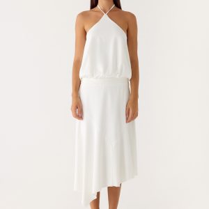 To The Girls Midi Dress - White