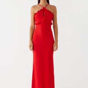 Trieste Maxi Dress - Red